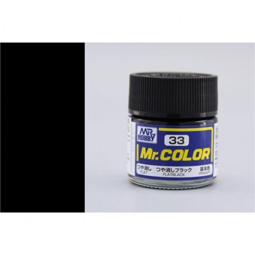 Mr Color Flat Black C-033